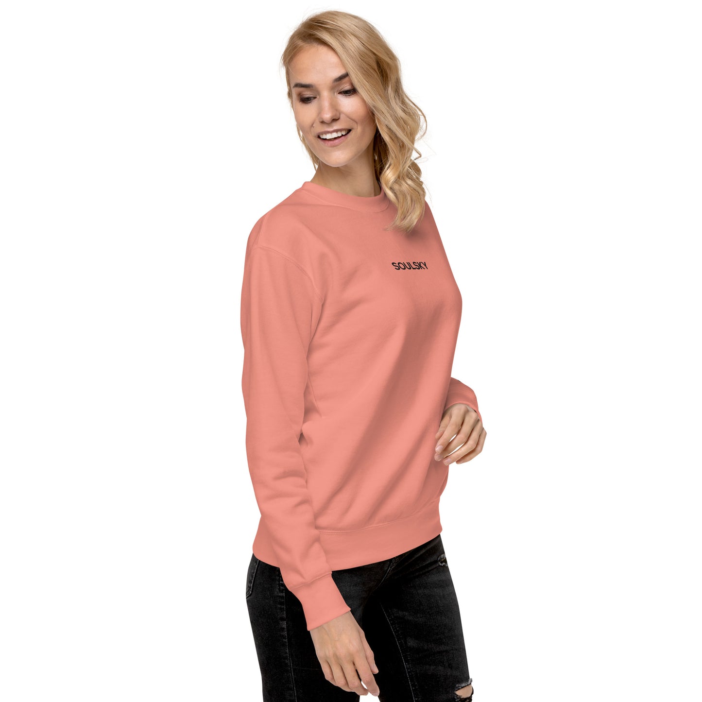 SOULSKY Classic Crew Sweatshirt - Pink