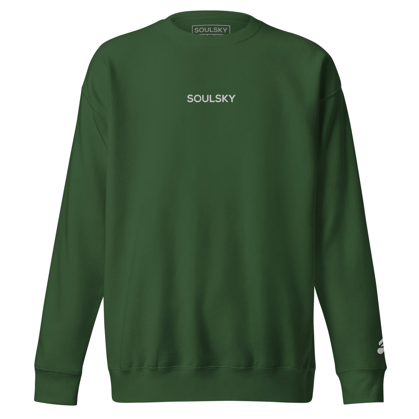 SOULSKY Classic Crew Sweatshirt - Forest Green