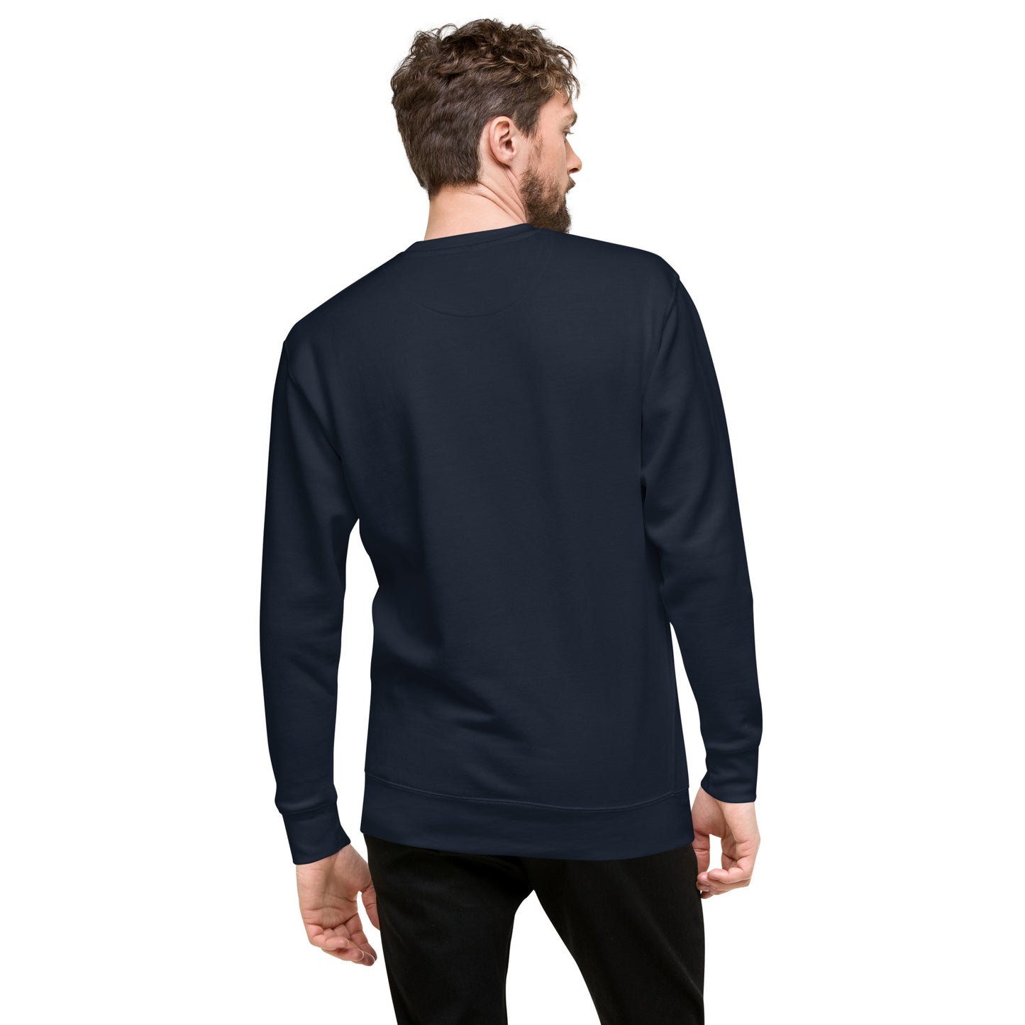 SOULSKY Classic Crew Sweatshirt - Navy Blue