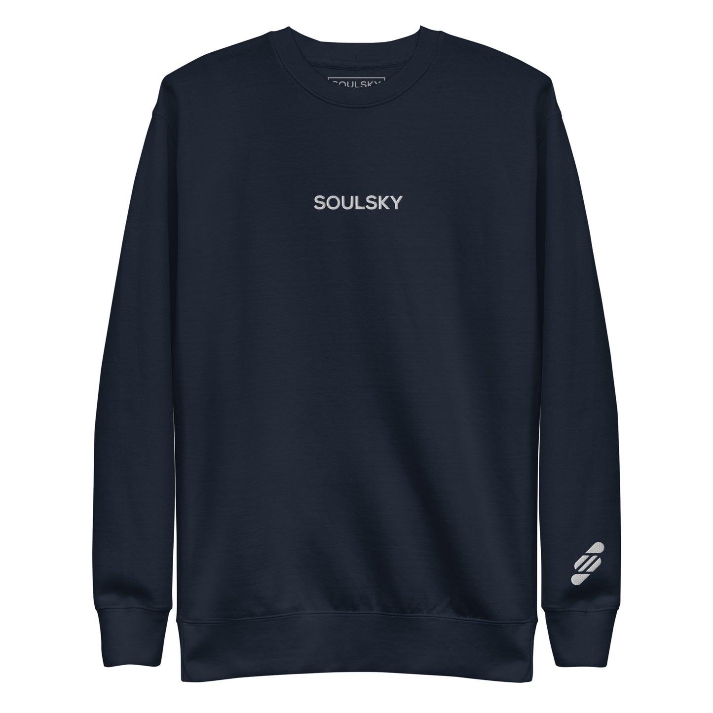 SOULSKY Classic Crew Sweatshirt - Navy Blue