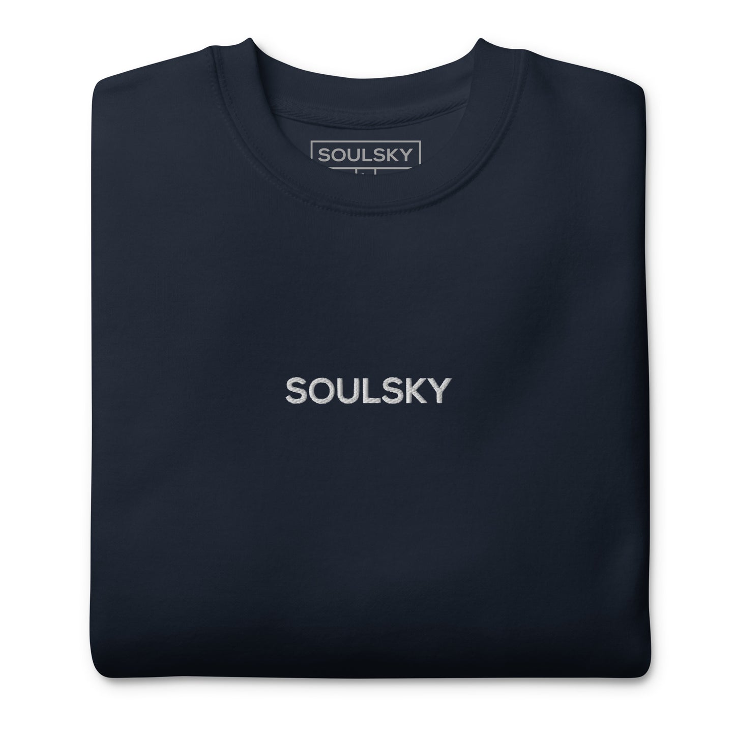 SOULSKY Classic Crew Sweatshirt - Navy Blue