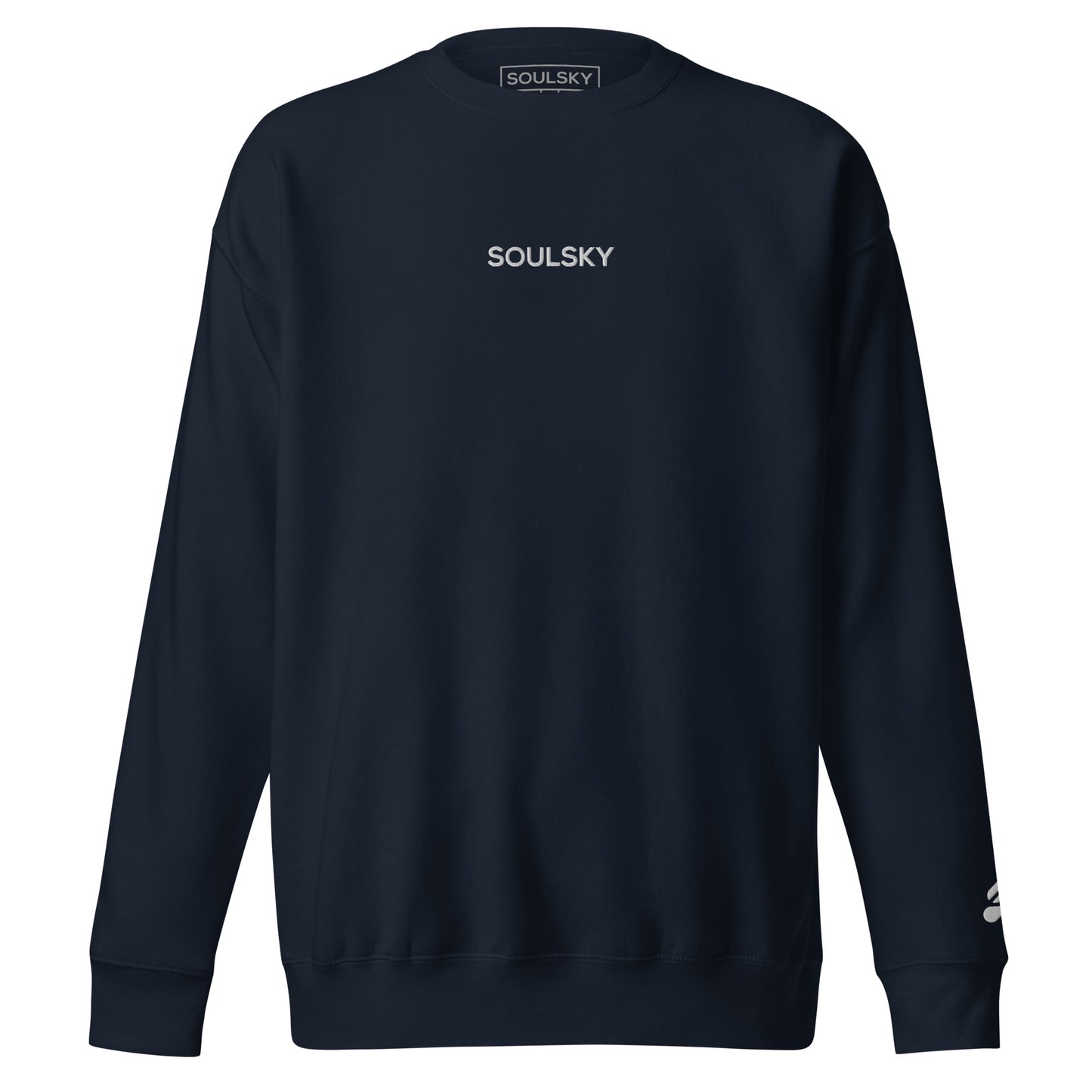 SOULSKY Classic Crew Sweatshirt - Navy Blue