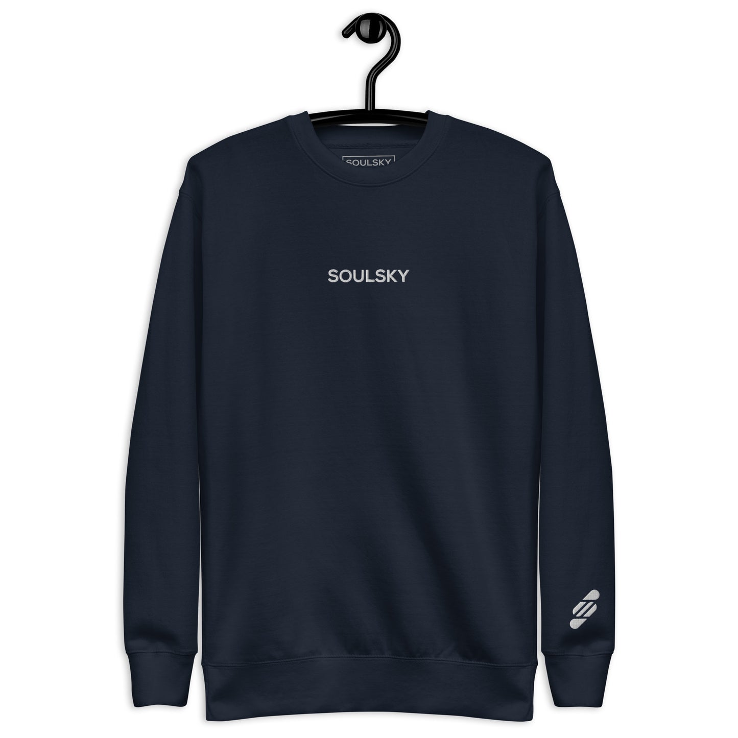 SOULSKY Classic Crew Sweatshirt - Navy Blue