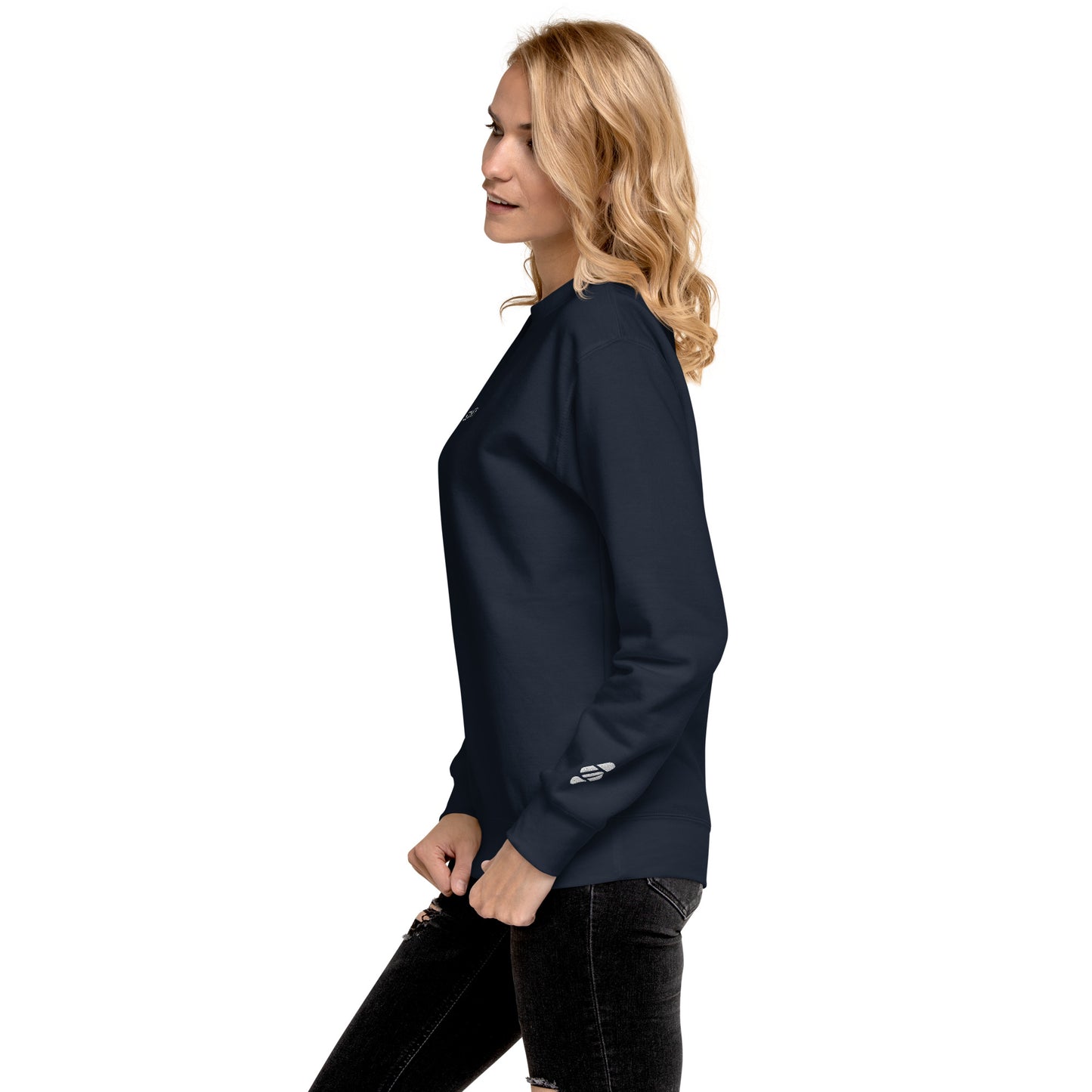 SOULSKY Classic Crew Sweatshirt - Navy Blue