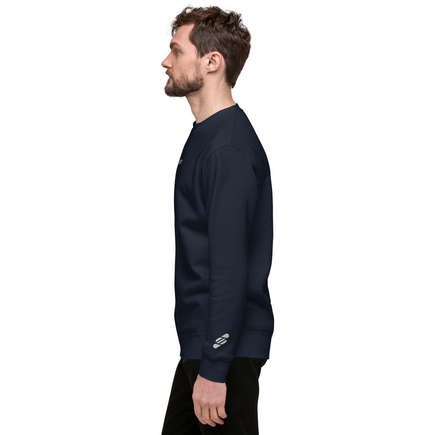 SOULSKY Classic Crew Sweatshirt - Navy Blue