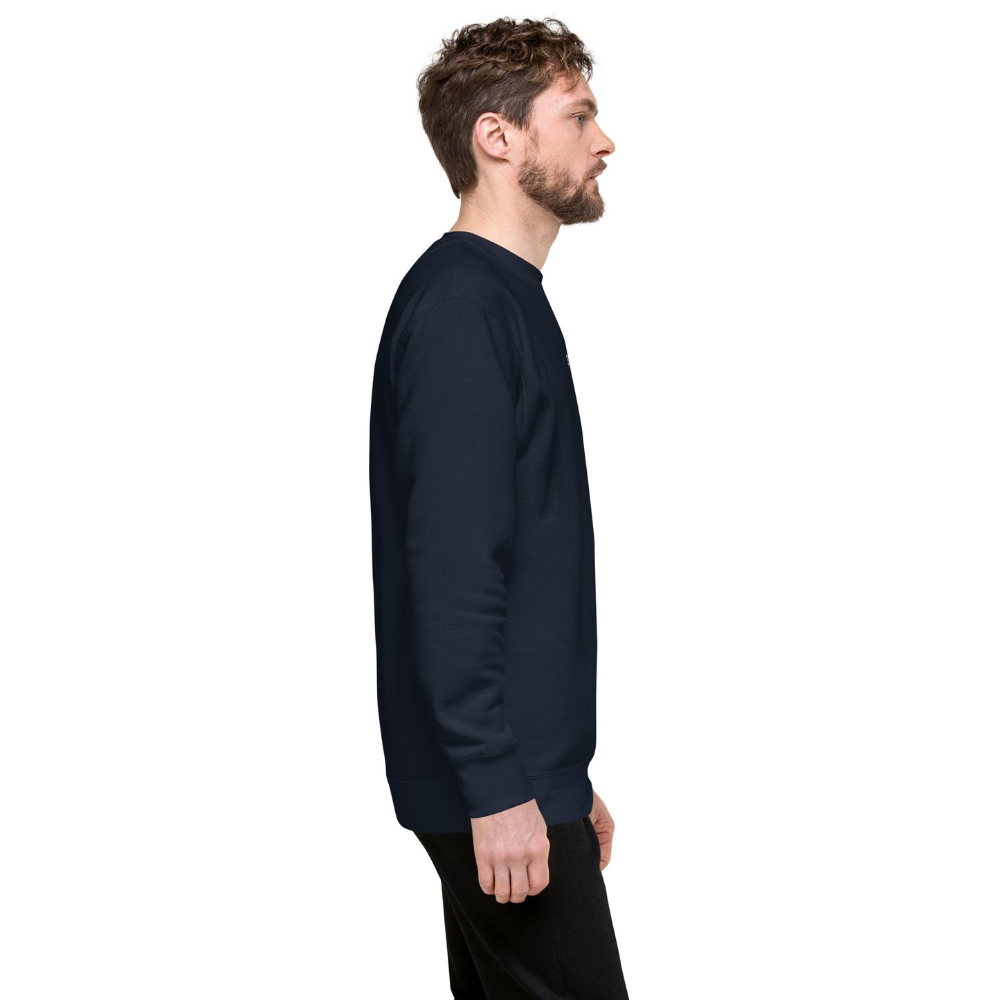 SOULSKY Classic Crew Sweatshirt - Navy Blue