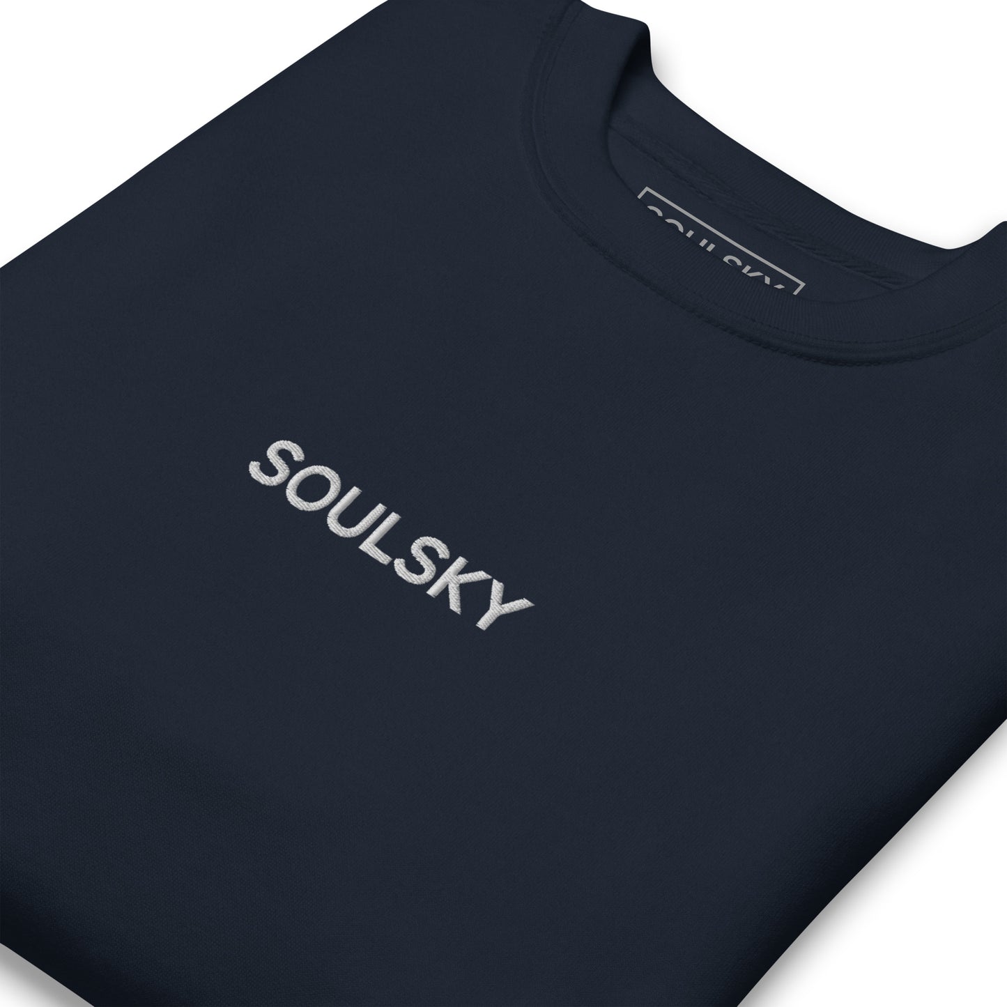 SOULSKY Classic Crew Sweatshirt - Navy Blue