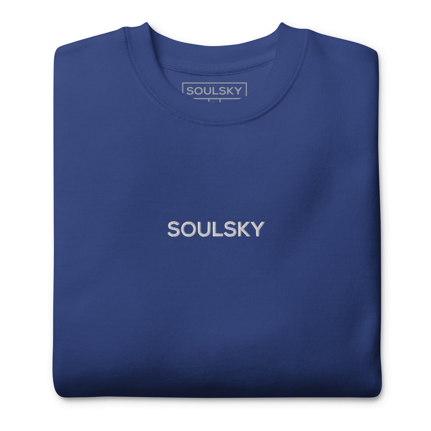 SOULSKY Classic Crew Sweatshirt - Royal Blue