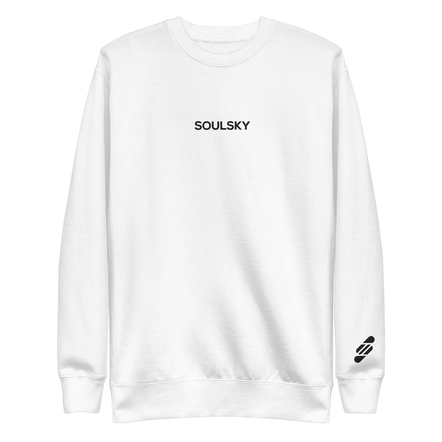 SOULSKY Classic Crew Sweatshirt - White