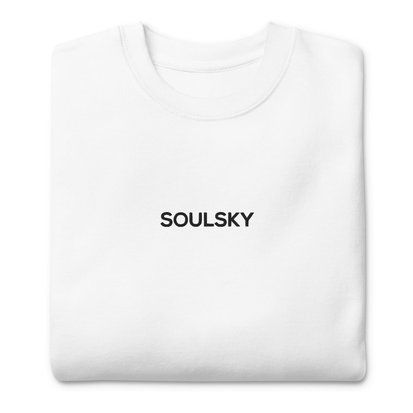 SOULSKY Classic Crew Sweatshirt - White