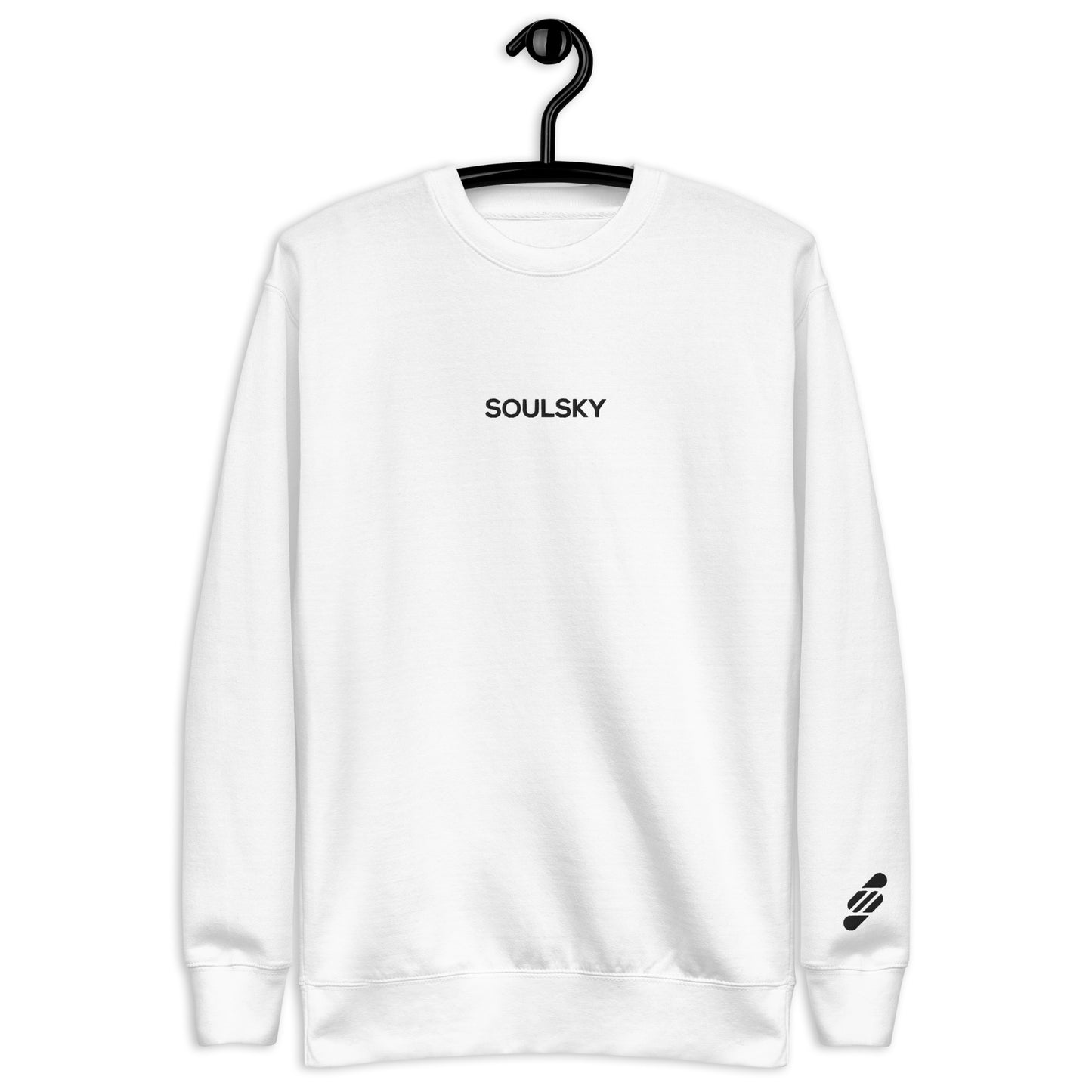 SOULSKY Classic Crew Sweatshirt - White