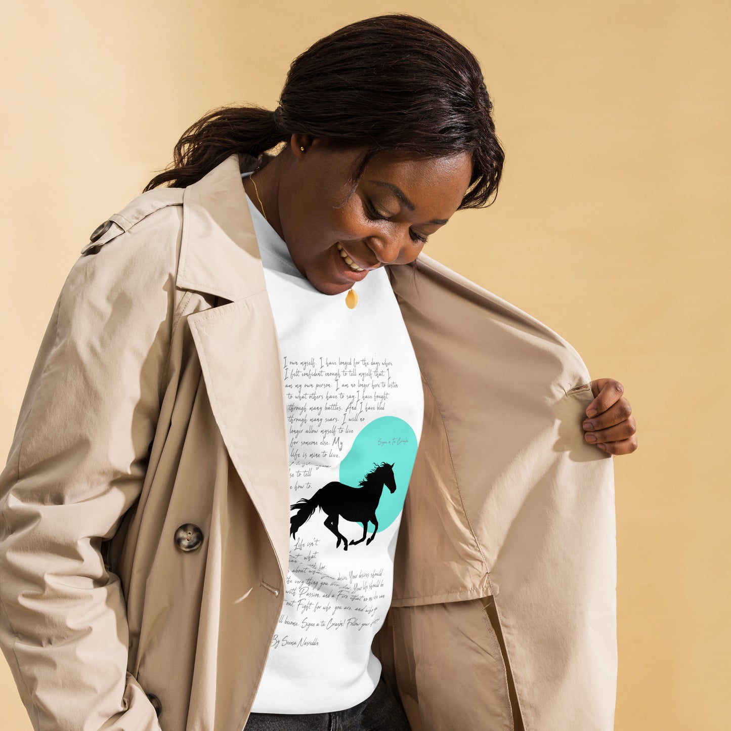 SIGUE A TU CORAZON (Follow Your Heart) Sweatshirt (White)
