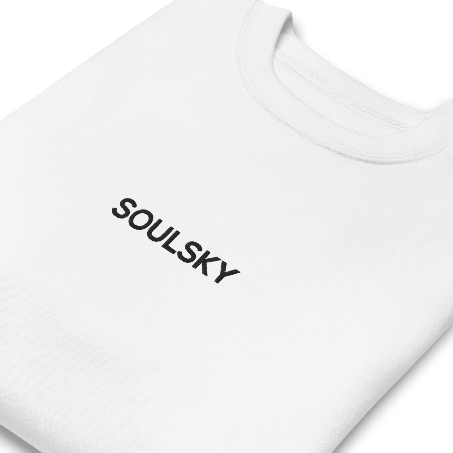 SOULSKY Classic Crew Sweatshirt - White