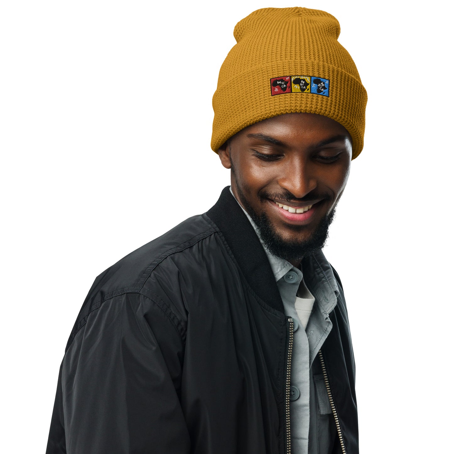 AFRICA PRIMARY Waffle Beanie