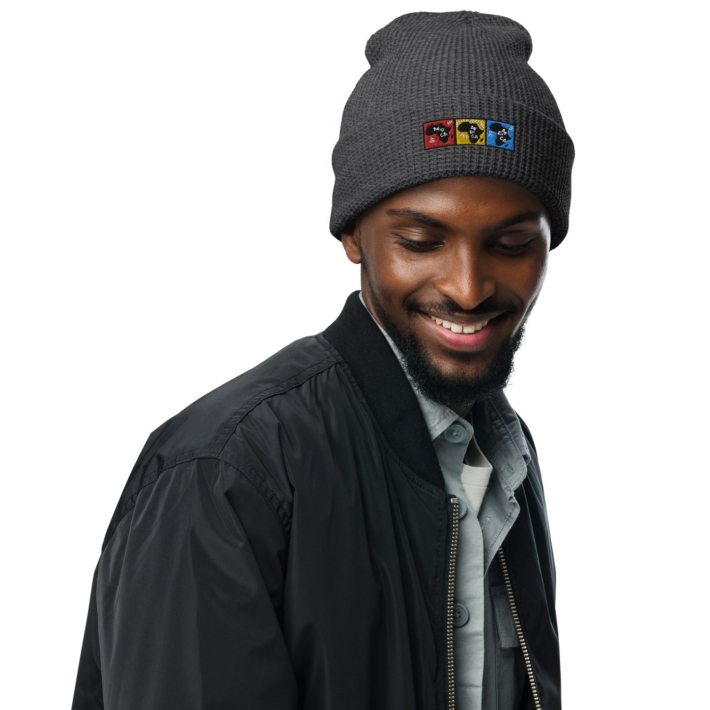 AFRICA PRIMARY Waffle Beanie