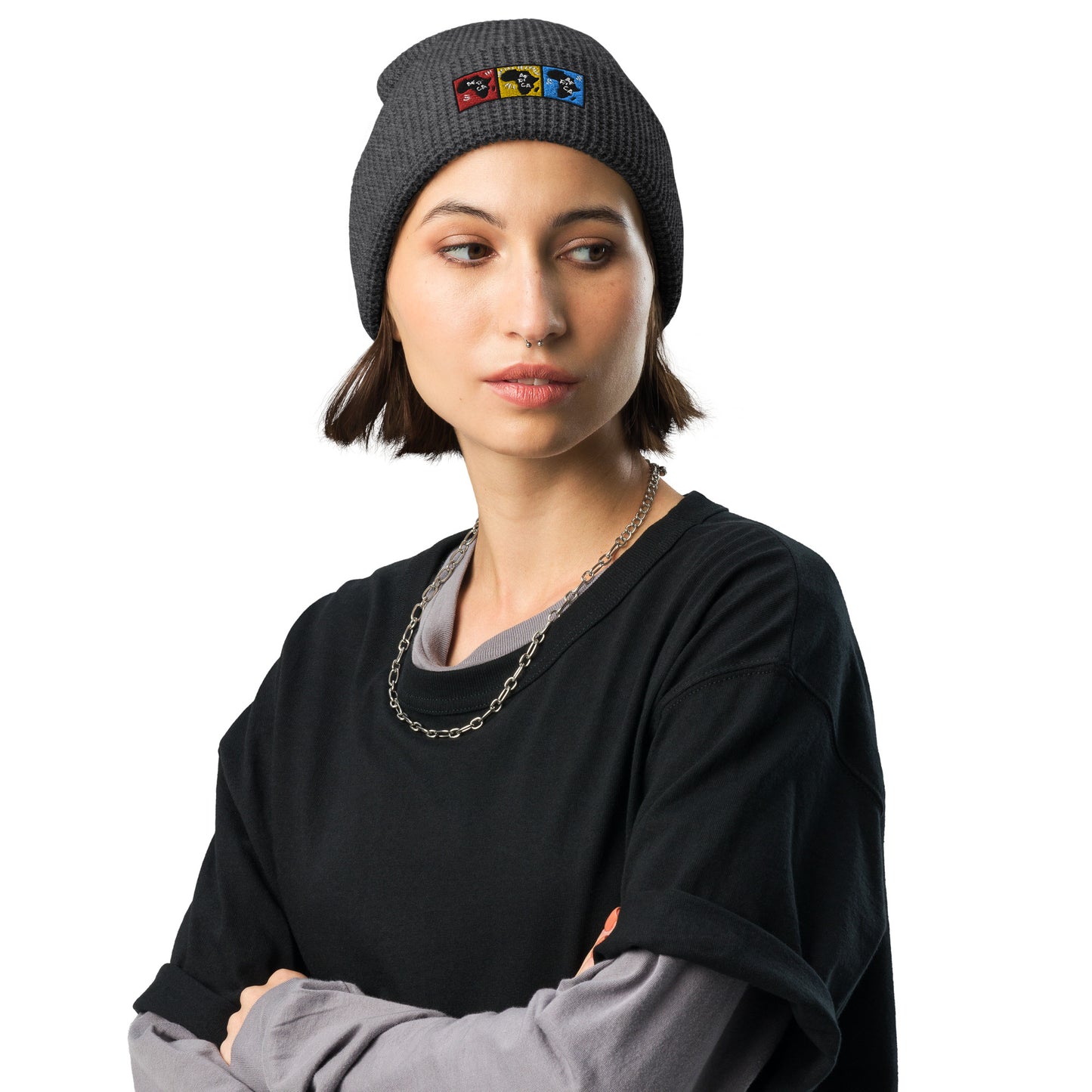 AFRICA PRIMARY Waffle Beanie