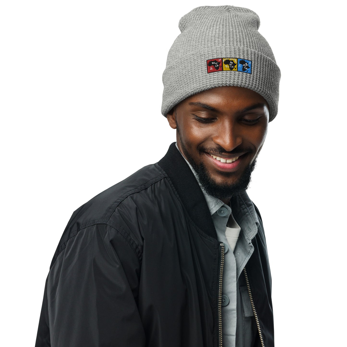 AFRICA PRIMARY Waffle Beanie