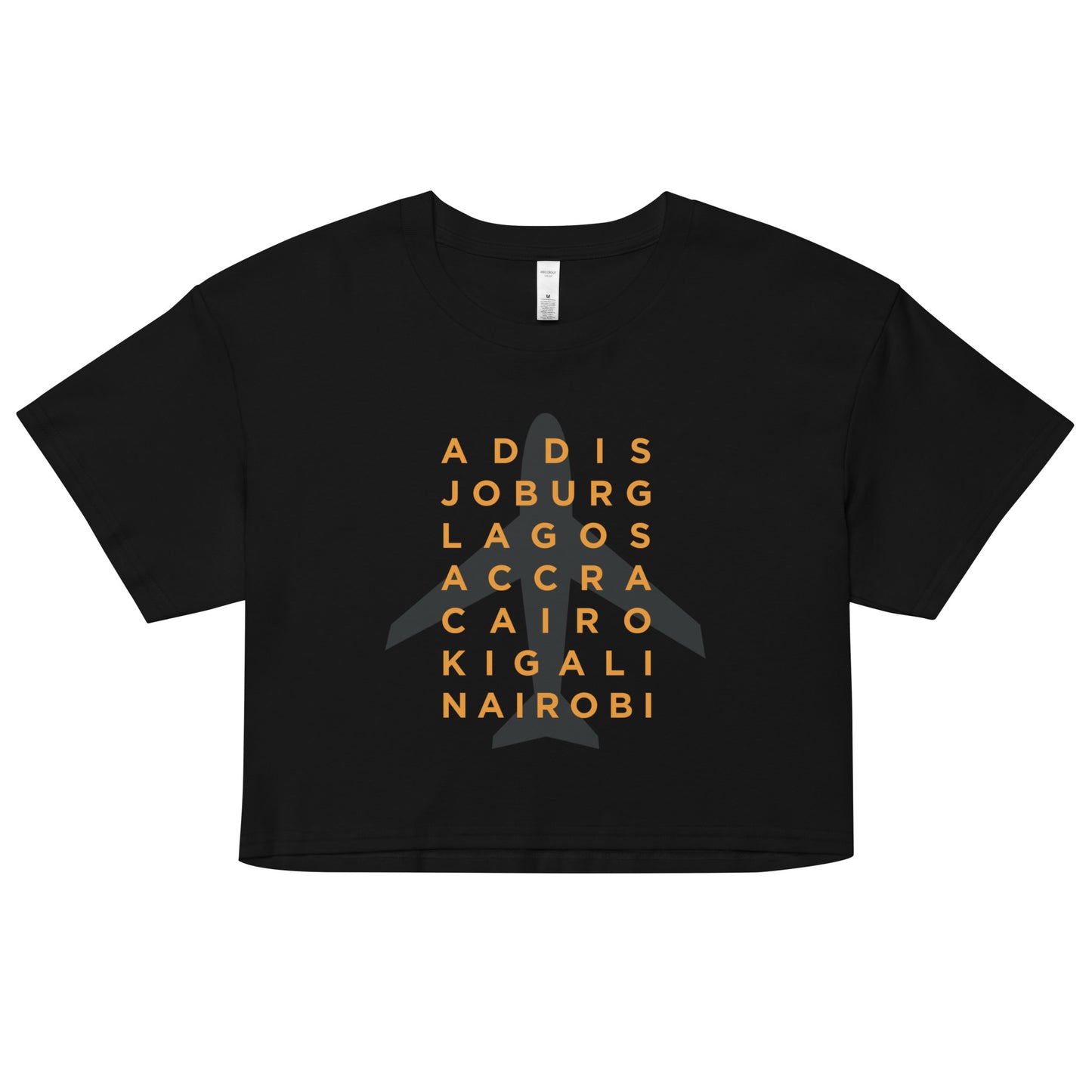 AFRICAN CITIES Crop Top Tee