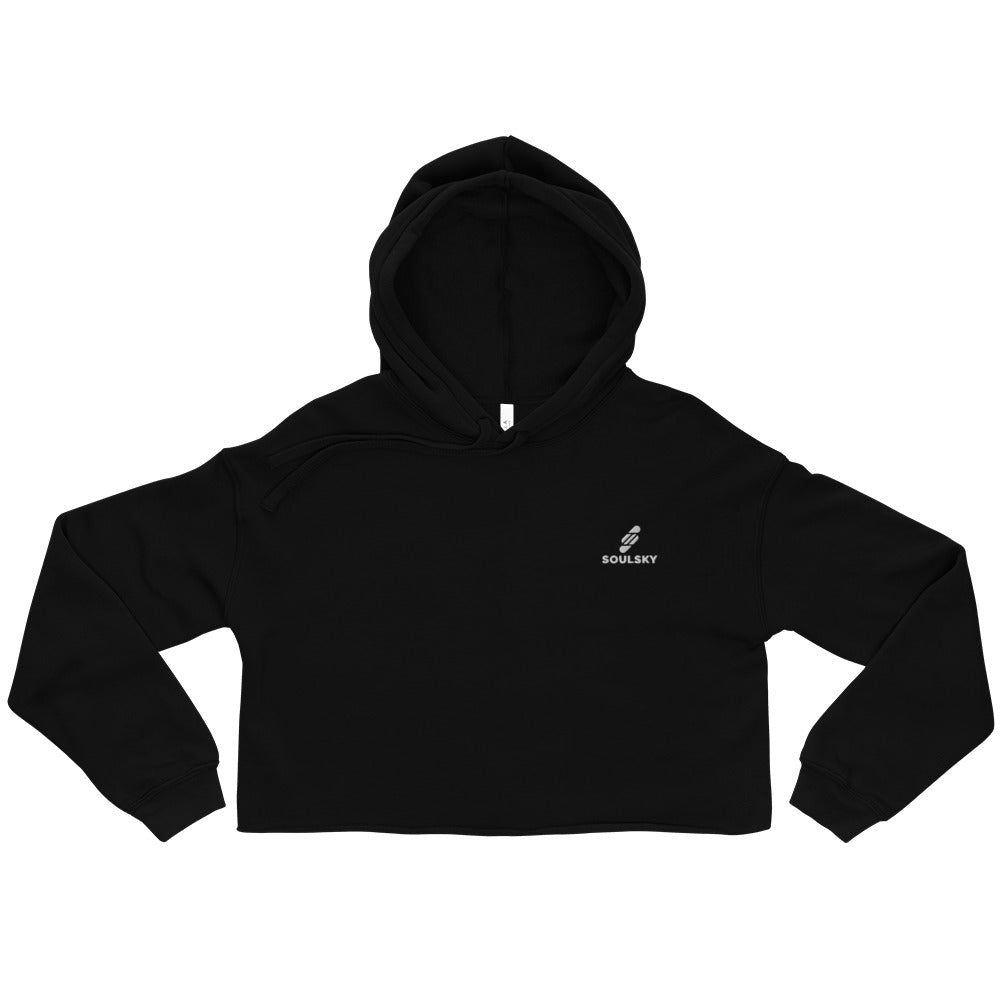 SOULSKY Logo Cropped Hoodie (Black)