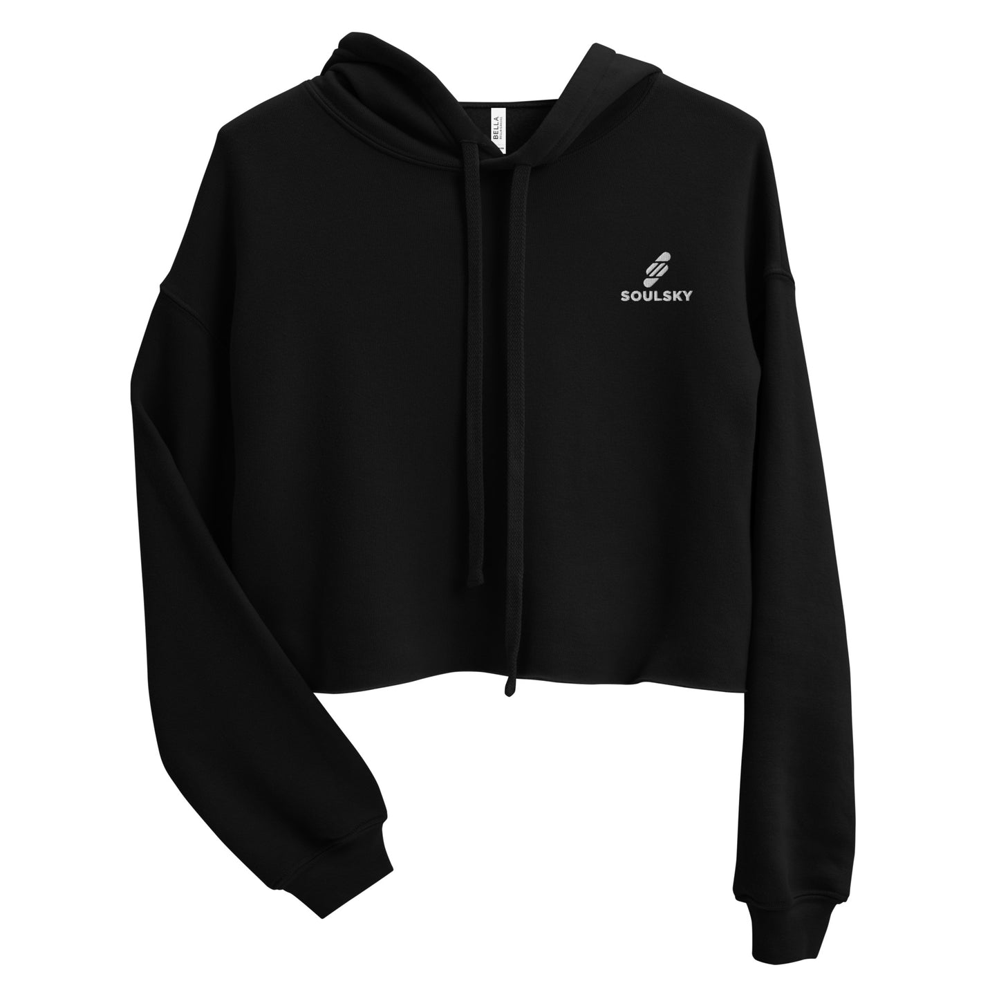 SOULSKY Logo Cropped Hoodie (Black)