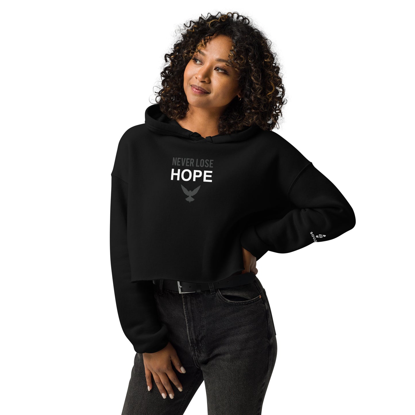 NEVER LOSE HOPE Cropped Hoodie