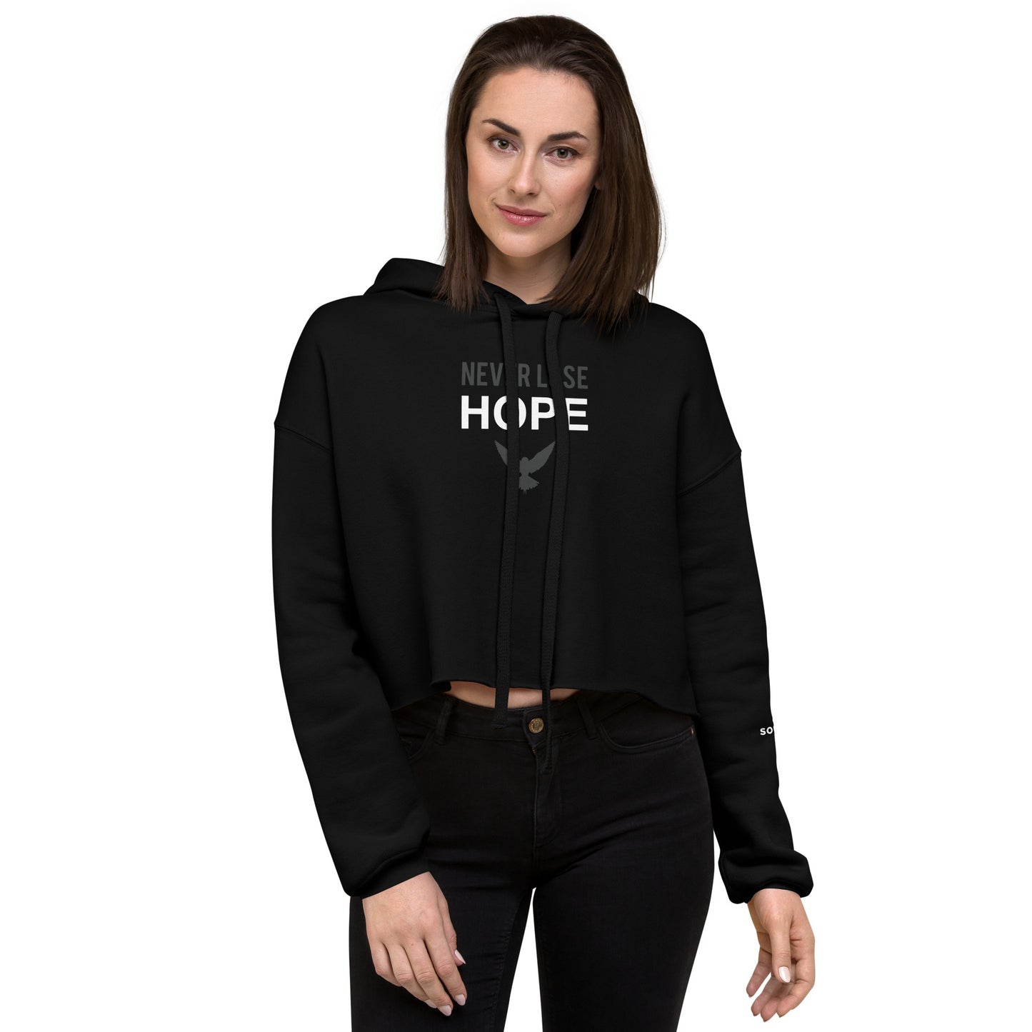 NEVER LOSE HOPE Cropped Hoodie