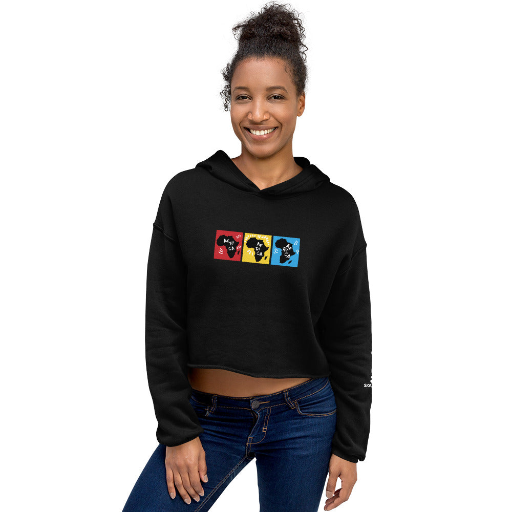 AFRICA PRIMARY Cropped Hoodie