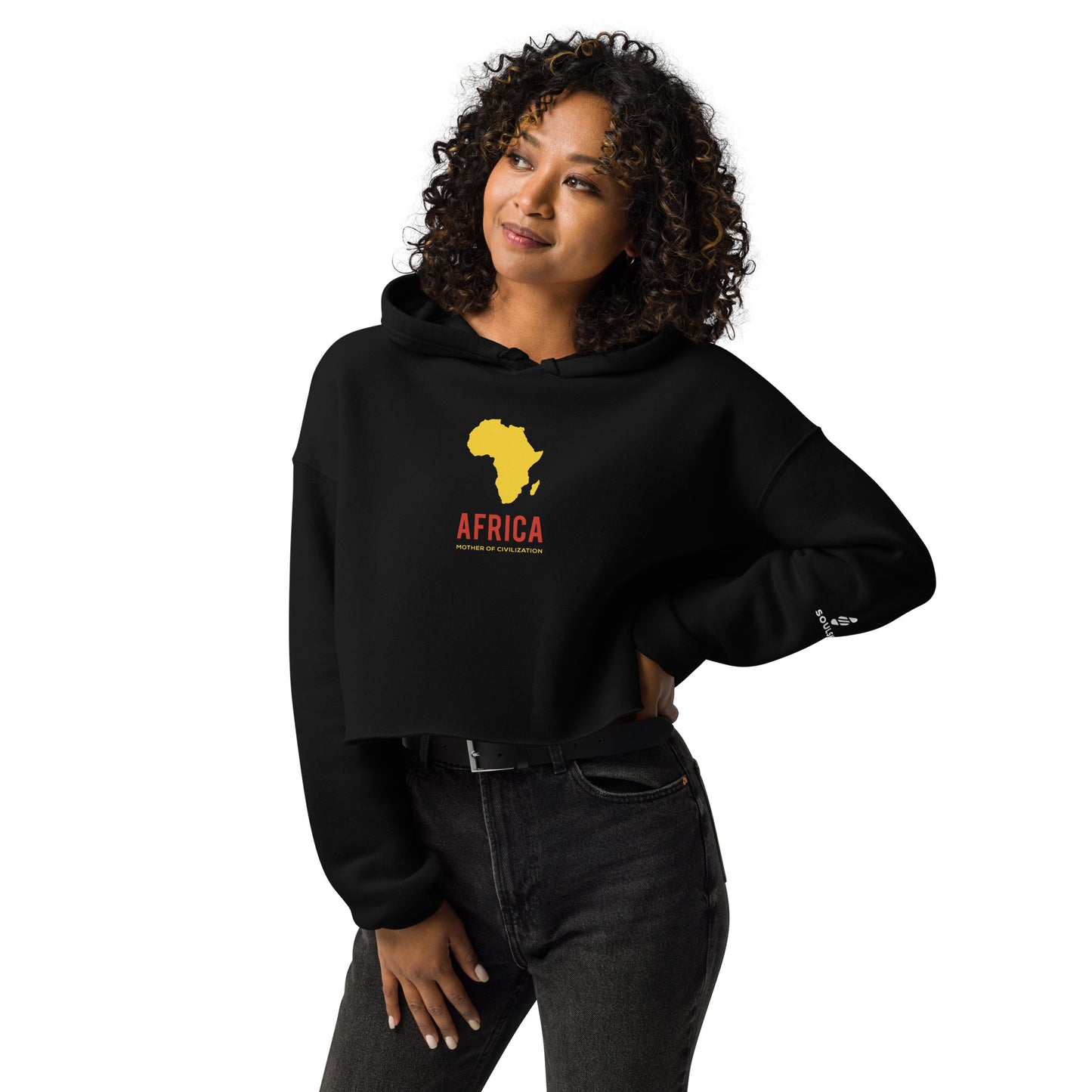 AFRICA - MOTHER OF CIVILIZATION Cropped Hoodie