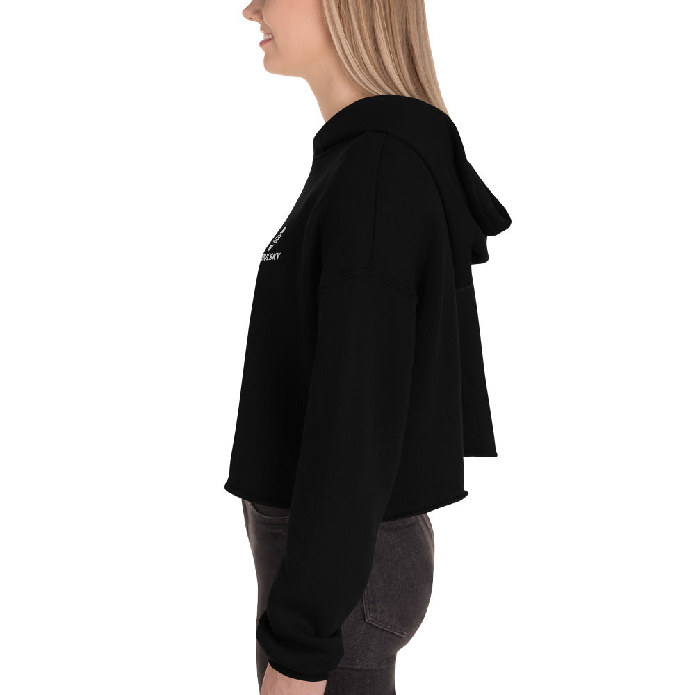 SOULSKY Logo Cropped Hoodie (Black)