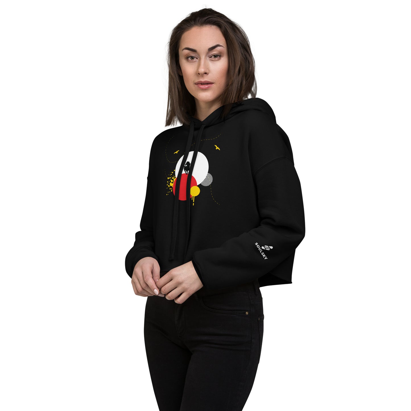 HAVE FUN Cropped Hoodie