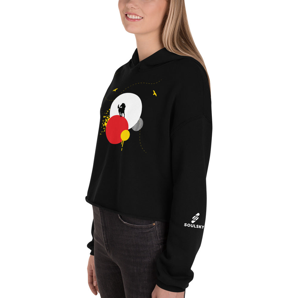 HAVE FUN Cropped Hoodie