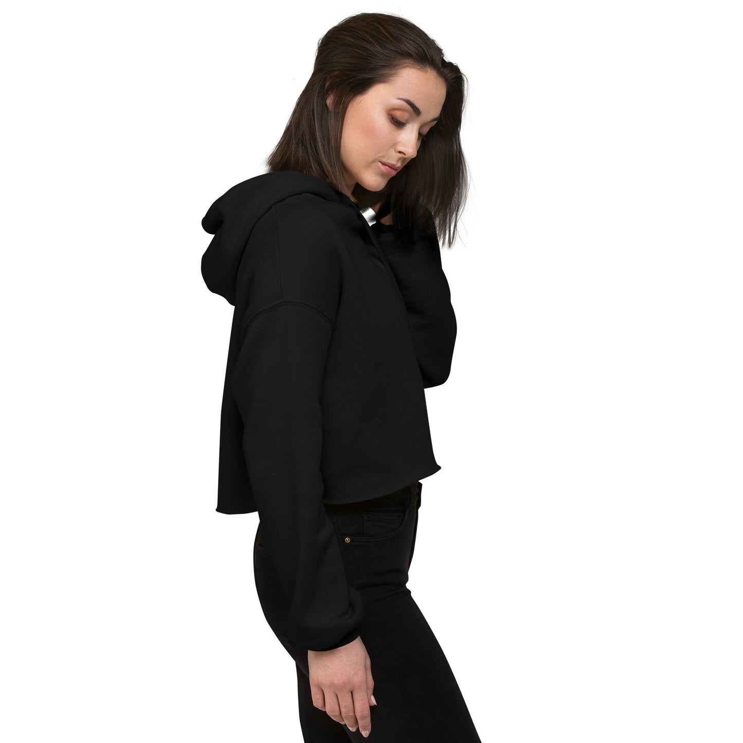 SOULSKY Logo Cropped Hoodie (Black)