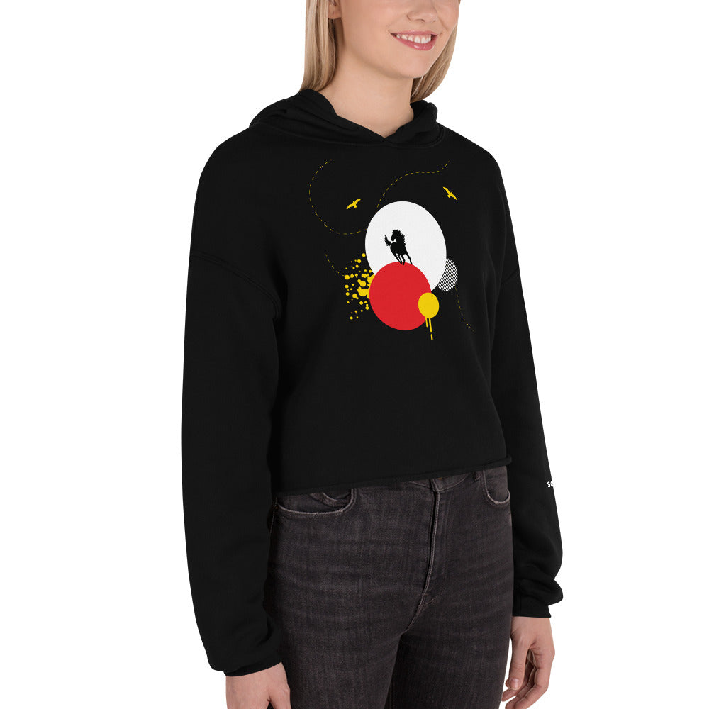 HAVE FUN Cropped Hoodie