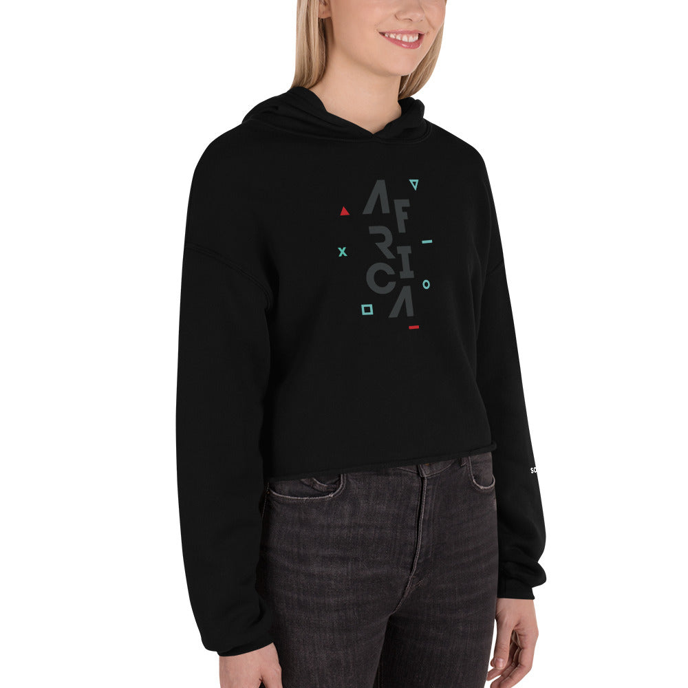 AFRICA IS THE FUTURE Cropped Hoodie