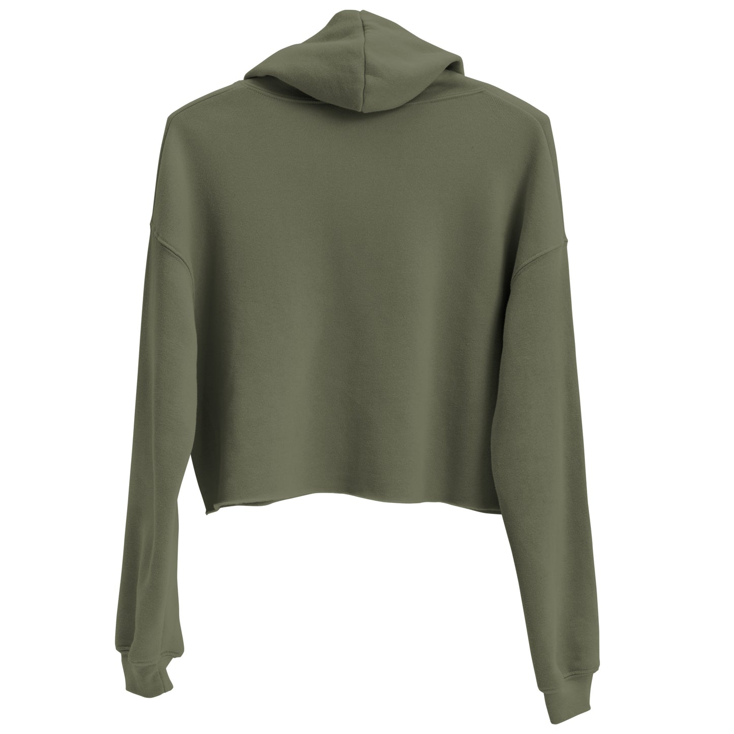 SOULSKY Logo Cropped Hoodie (Military Green)