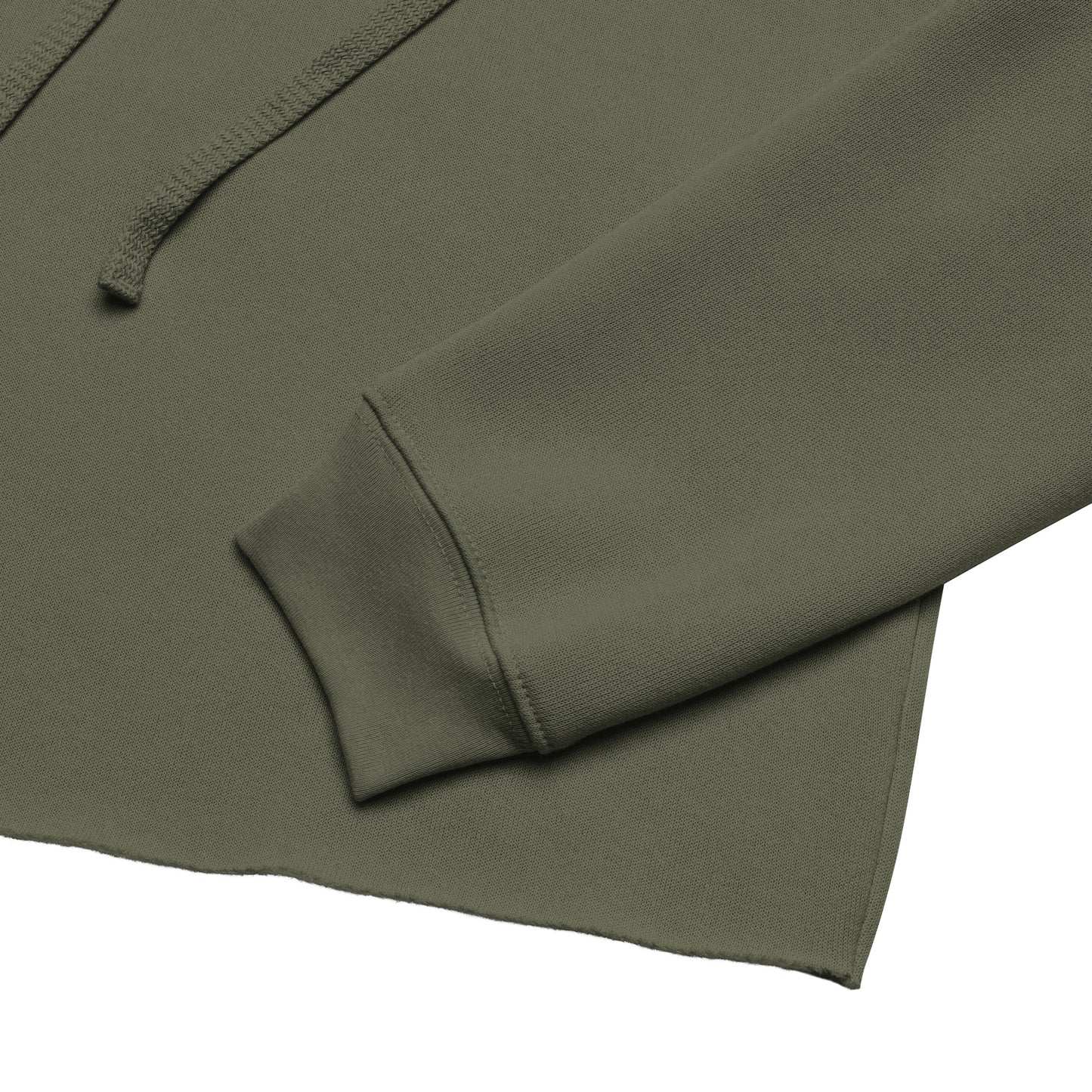 SOULSKY Logo Cropped Hoodie (Military Green)