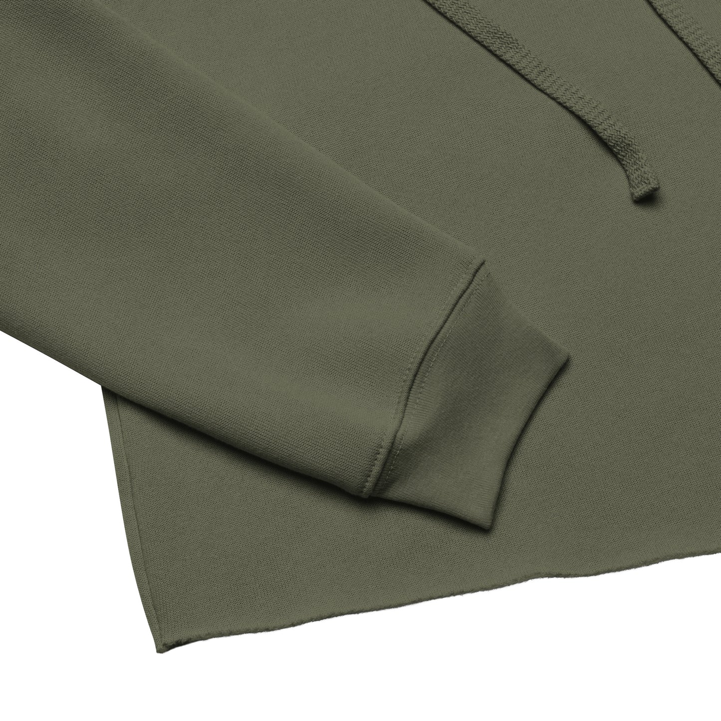 SOULSKY Logo Cropped Hoodie (Military Green)