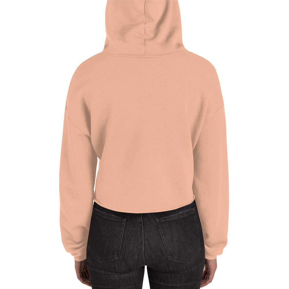 SOULSKY Logo Cropped Hoodie (Peach)