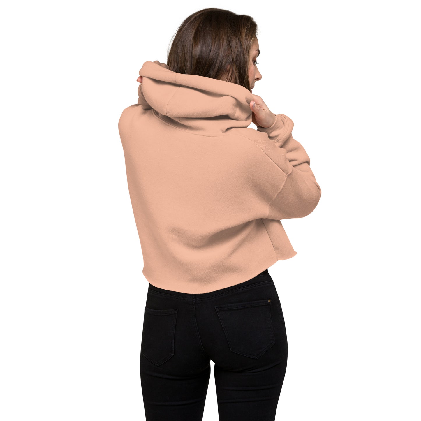 SOULSKY Logo Cropped Hoodie (Peach)
