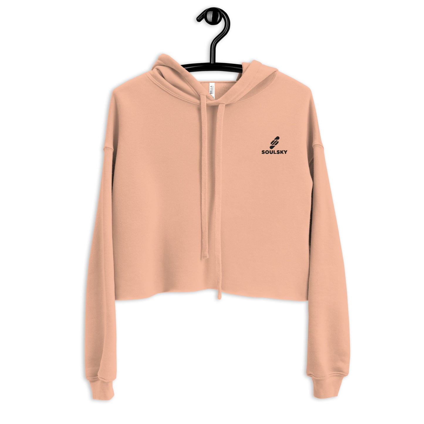 SOULSKY Logo Cropped Hoodie (Peach)