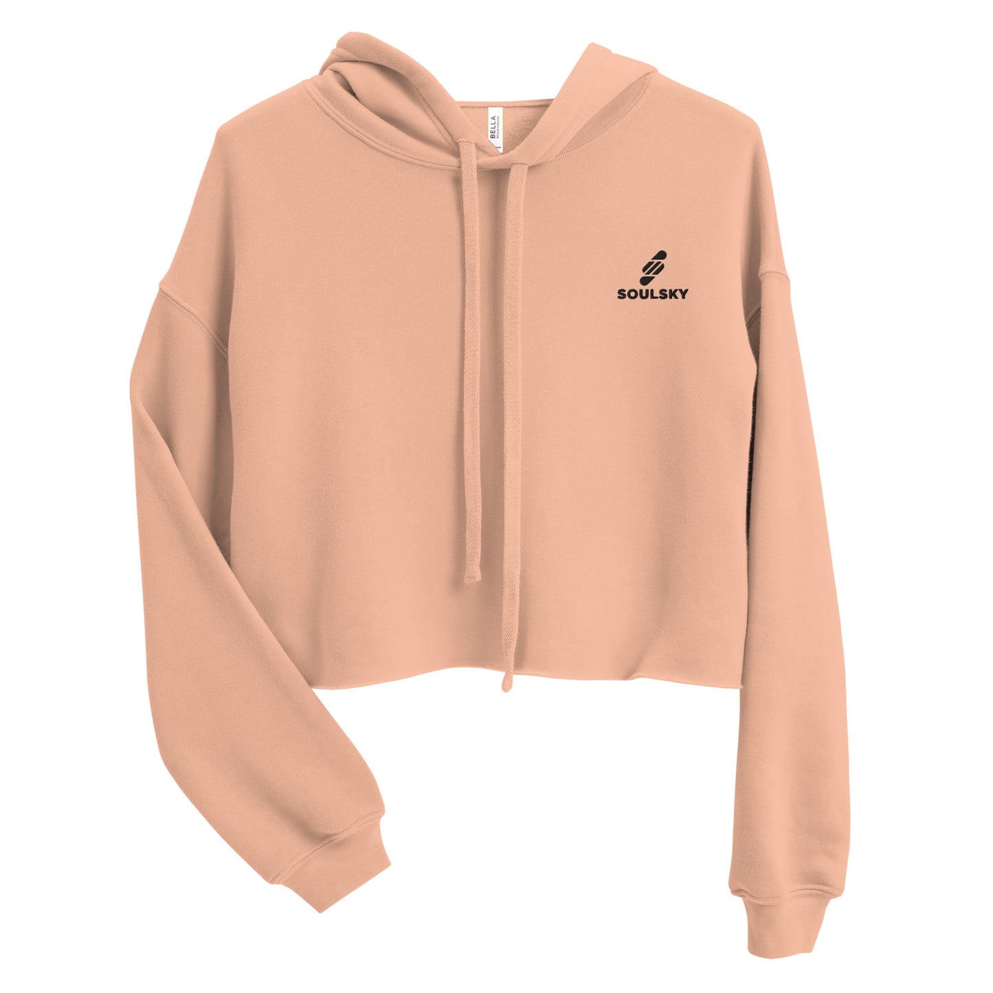 SOULSKY Logo Cropped Hoodie (Peach)
