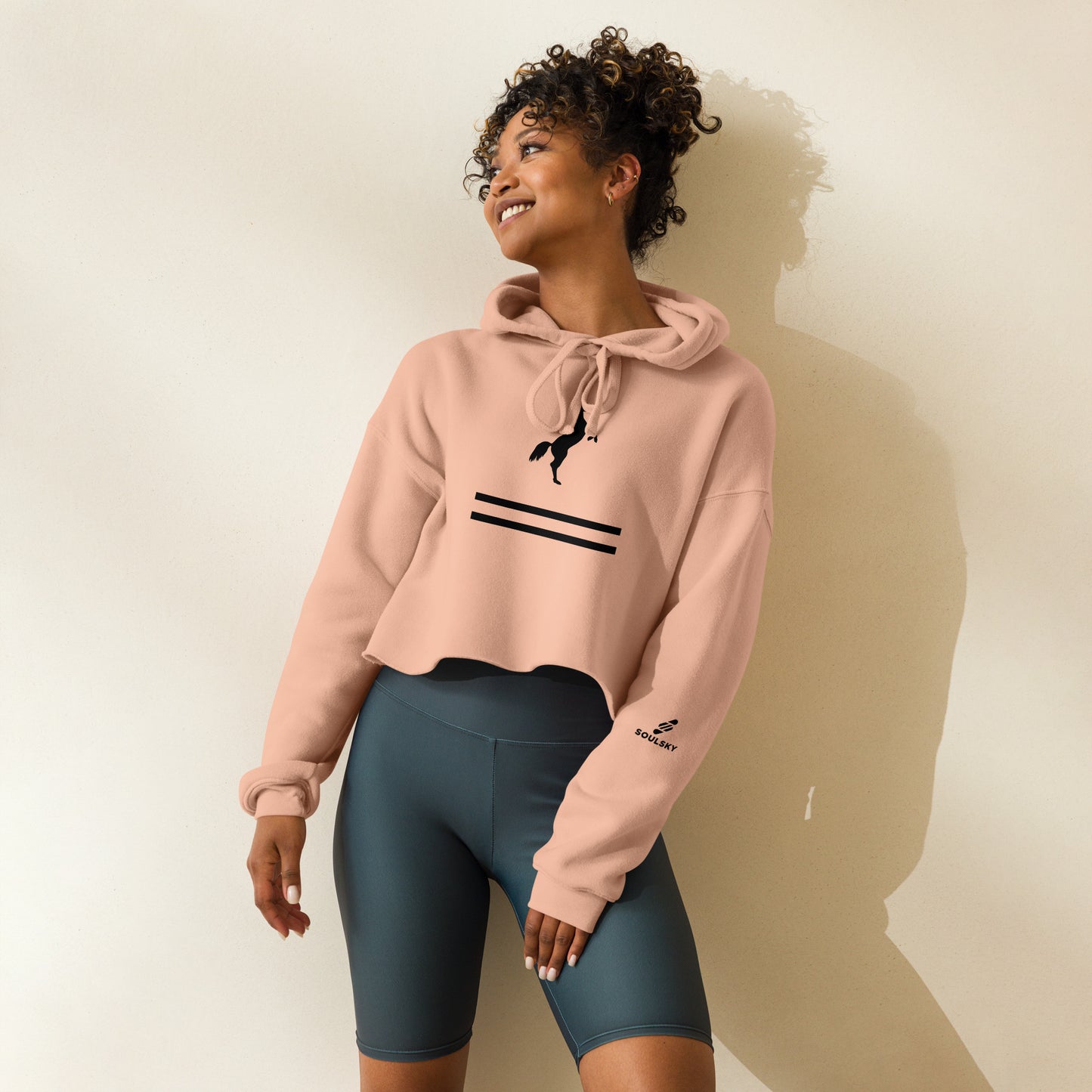 ELEVATE Cropped Hoodie (Pink)
