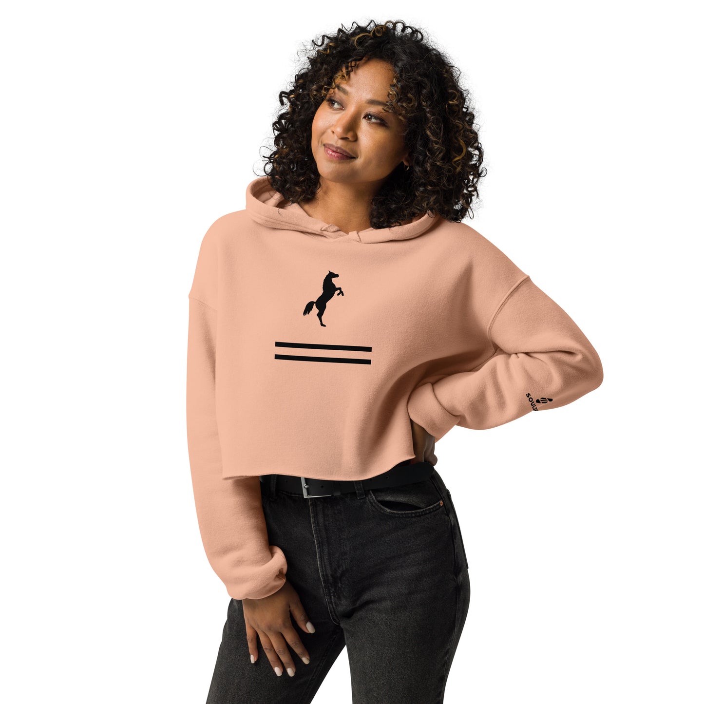 ELEVATE Cropped Hoodie (Pink)