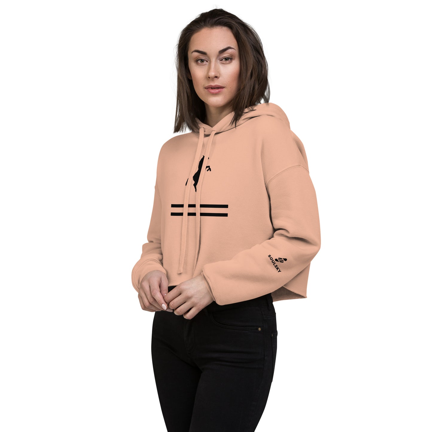 ELEVATE Cropped Hoodie (Pink)