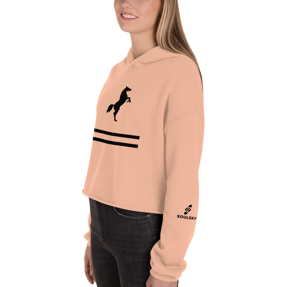 ELEVATE Cropped Hoodie (Pink)