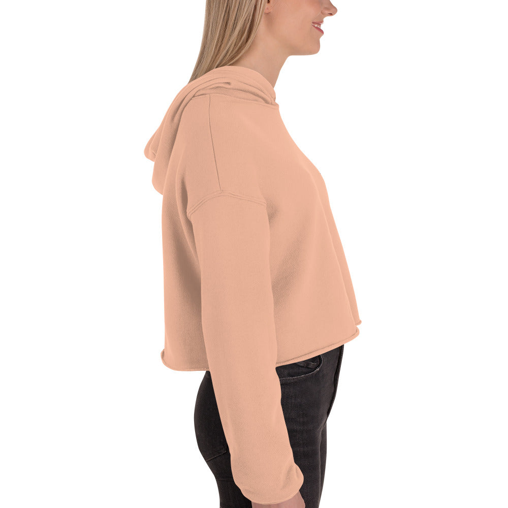 SOULSKY Logo Cropped Hoodie (Peach)