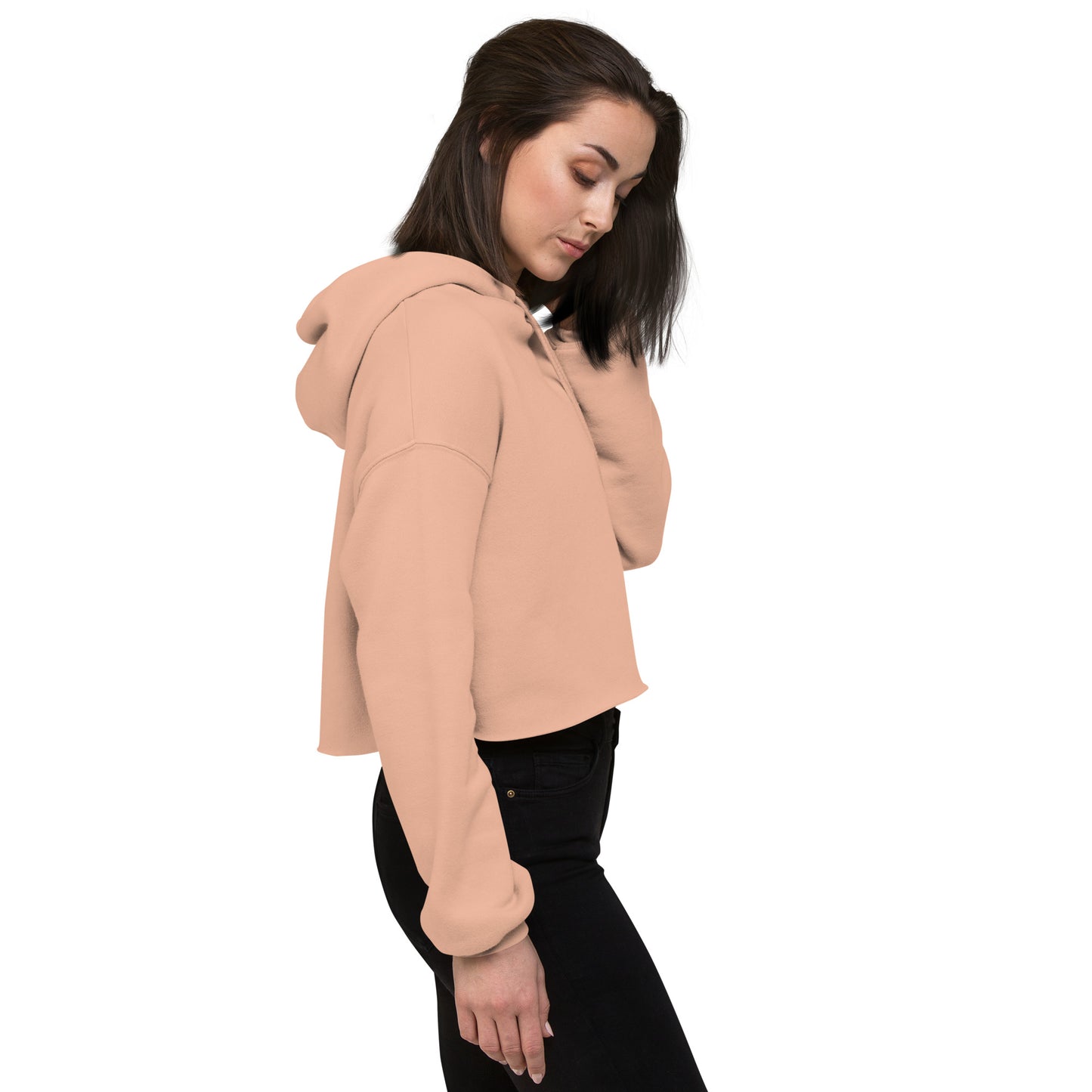 SOULSKY Logo Cropped Hoodie (Peach)