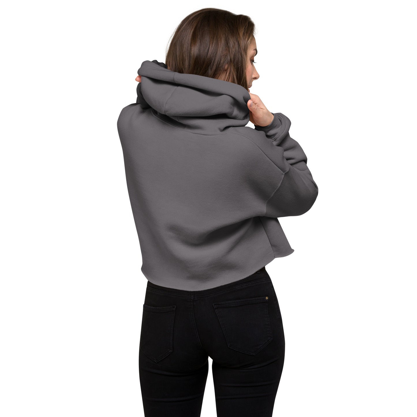 SOULSKY Logo Cropped Hoodie (Storm Gray)