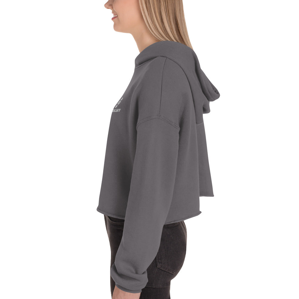 SOULSKY Logo Cropped Hoodie (Storm Gray)