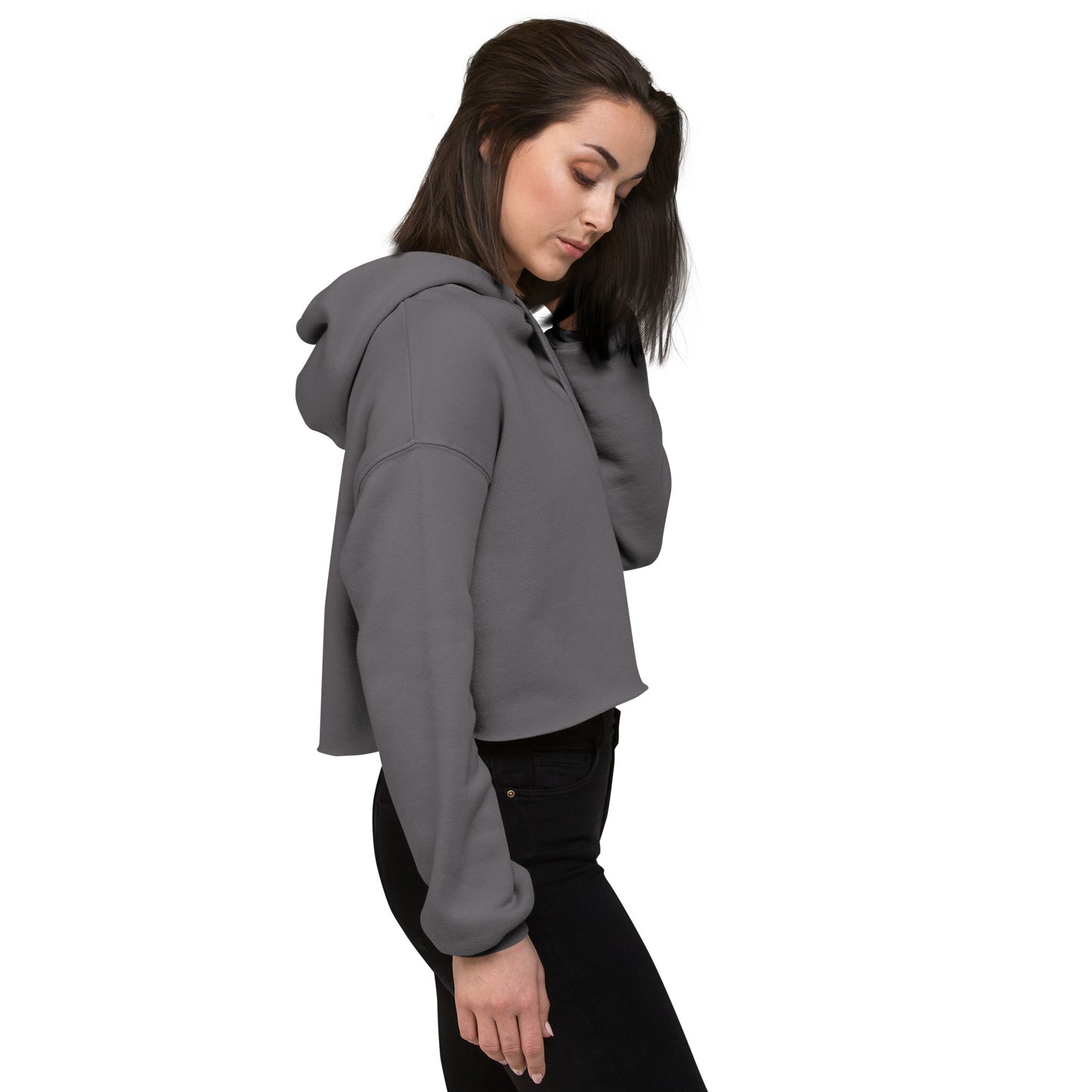 SOULSKY Logo Cropped Hoodie (Storm Gray)